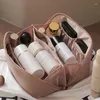 Casos de bolsas de cosméticos insere saco de maquiagem grande makup compensa para mulheres organizadoras de viagem DropcoSmetic