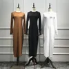 Etnische kleding Vestidos Abaya Dubai Turkije Kaftan Arabische moslim hijab lange jurken voor vrouwen gewaad Musulmane Longue Islam