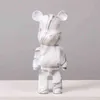 28 سم التماثيل bearbricked 400٪ أنيمي عمل الشكل لعبة الدب نموذج تأثيري الكرتون kawaii جمع نموذج دمية هدية للأطفال AA220323