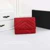 Nya toppkvalitetsdesigners plånbok med Box Luxurys äkta läder klassiska brev Kvinnor och kvinnor handväska med ruta 12x9x2cm 474802 Gratis skeppin