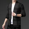 Autum Winter Designer Brand Luxury Fashion Knit Cardigans Свитер Корейский стиль мужской модный модный грудь для одежды 220812