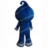 Halloween Blue Water Grow Drop Mascot Costume de caráter de caráter de caráter de caça adultos Tamanho do natal Carnival Party Outdoor Roupet Suits de publicidade