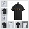 Fashion Mens Designer T Shirt Top Quality Hip hop Style Short Sleeve Young Boys Cool Pattern Print Tees Black