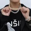 Ketens hiphop 18k goud gevulde miami cuban link ketting 6 keer vergulde ijsje uitgehold bling round cz voor menchainschainschains