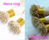 VMAE Nano Ring menschliches Haarverlängerungen Europäische russische indische Haare gerade 100 g Schwarz 1001 60 Blonde Doppel gezeichnet ein Spender Raw 7066604