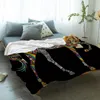 Blankets Color Horse Art Throw Blanket Home Decoration Sofa Warm Microfiber For Bedroom