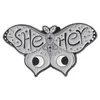 Cute Insect Butterfly Brooches Pin for Women Fashion Dress Coat Shirt Demin Metal Funny Brooch Pins Badges Backpack Gift Jewelry