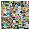 100pcs skateboard Stickers Cartoon Outdoor Wild Man For Car Baby Scrapbooking Crayon Crayon Journal Téléphone Planificateur Planificateur Decoration Livre album Kids Toys DIY DÉCALANTS