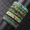 Urok bransoletki 4 mm Stone Stone Oko Bransoletka dla kobiet ręcznie robiona półprzewodnikowa Ball Elastic Braceletcharm Raym22