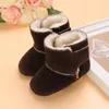 Boots Couleur solide Baby Boy Girl Chaussures Toddler First Walkers Bootes Rubber Sole Soft Anti-Slip Chaussage Born Born Born