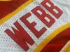 Возвращение подлинного сшитого баскетбола Spud Webb Jerseys Retro Digital Print 8 Steve Smith 55 Dikembe Mutombo Jersey Dersey Sport Высокое качество