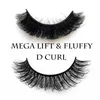 Faux cils paires Curl 15 mm Lashes russes 6d faux vison