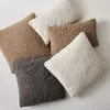 Cushion/Decorative Pillow Coffee Plush Decorative Cushion Covers For Home Decoration Housse De Coussin Luxury Velvet Case 30x50cm Cover