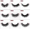 Новейшие Premium Tool Natural Mink Fur Hair Hair 3D False Reelashes Extensions Мягкая яркая Полная полоса Поддельные ресницы Ручной работы Многоразовые Макияж Макияж Аксессуары для глаз DHL