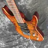 Custom Grand Elektrisk gitarr med låst Tuner Importerad Wood Original Maskinvara