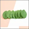 Decorative Flowers Wreaths Festive Party Supplies Home Garden 200Pcs Silk Roses Leaf Handmake Artificial Green Leaves For Wedding Decor Di