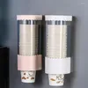 Hooks & Rails No Odor Convenient Double Cylinder Paper Cup Dispenser ABS Automatically Drop For GiftsHooks