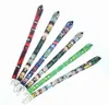 Handy-Riemen Charms Großhandel 20 Stück Cartoon-Lanyard-Umhängeband-Clip mit schwarzen Streifen für Autoschlüssel, Ausweis, Handy-Ausweishalter #32