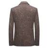 Męski garnitur męski mody duży styl brytyjski styl vintage 4xl męski płaszcz Przystojny i elegancki dżentelmen Blazers 220504