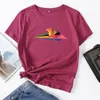 Women's T-Shirt On Paper Airplane Travel With Dreams Woman Short Sleeve T-Shirts Summer Tops For Women Cotton Graphic Female Shirt W220408