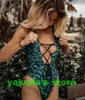 Traje de baño Bikinis conjunto sexy Una pieza Vendaje escamas de pescado cordón de impresión Cinturón de leopardo con volantes cintura alta yakuda Estampado de hojas de oro Escote en V hueco