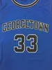 Xflsp 33 Patrick Ewing 1998-99 Maillots de basket-ball de l'Université de Georgetown, broderie cousue personnalisée avec n'importe quel numéro et nom