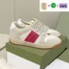 Mode schmutzige Laufschuhe klassische Vintage Screener Leder Web Designer Sneaker Luxurys beige Ebenholz grün Obsidian grau Erdbeere bedruckte Männer Frauen Turnschuhe