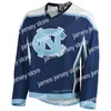 Jam NCAA Custom UNC North Carolina Tar Heels Stitched Hockey Jersey 12 Cassie Sumfest 14 Katie Dixon 15 Steph Weber 16 Abby Pitcairn 18 Alli