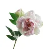 En falsk blomma lång stamfjäder peony (2 huvuden / bit) 27 "längd simulering phoenix peonia för bröllop hem dekorativa konstgjorda blommor