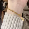 Link Chain Advanced Sense Lucky Armband Female Ins Niche Design Temperament Light Luxury Small Gold Bar Fashion Beautiful Jewelrylink Lars2