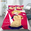 Sängkläder sätter anpassade toga himiko anime 3 st täck täcke set mode comporter kudde hem textilier 1202bäddning