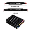 30406080168 Marcadores de colores Manga Sketching Markers Alcohol Felt Dual Brush Pen Art School Supplies Juego de dibujo 220721