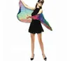Butterfly Wings Wrap Women Premium Butterfly Shawls Fairy Ladies Cape Nymph Pixie Costume Accessorio Bianco