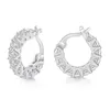 High Quality Cubic Zirconia Women Hoop Earrings Stylish Girl Accessories Party Daily Wearable Fashion Jewelry