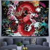 Arazzi Cool Dragon Tapestry Colorato cartone animato Hippie Art Appeso a pareteArazzi
