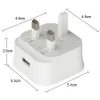 3pin UK Plug 1 Port 5V 2A Output Travel AC Power Adapter laddning för smart mobiltelefon USB Wall Charger