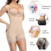 Shapewear voor vrouwen buikcontrole fajas colombiaanse body shaper voor vrouwen rits open buste buste bodysuit taille trainer 220811