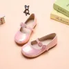 Autumn leather NEW children's Girl flowers Princess Shoes Spring Autumn elegant student Dance Wedding Party Shoes