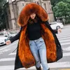 Offre spéciale manteau de fourrure d'hiver femmes veste épaisse chaude Parka col réel à capuche vêtements d'extérieur pour femmes