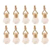 UPS Car Hanging Glass Bottle Empty Perfume Aromatherapy Refillable Diffuser Air Fresher Fragrance Pendant Ornament