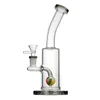 9.7-Inch Grey Glass Bong with Circle Ball Percolator, 14mm Female Joint