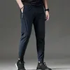 Pantaloni addensati in seta di ghiaccio ad asciugatura rapida da uomo palestra fitness abbigliamento sportivo pantaloni da allenamento pantaloni dritti da corsa personalizza 220704