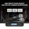 Microfono wireless per microfono portatile professionale SHURE UHF 600-635 MHz per Karaoke Church Show Meeting Studio Recording GLXD4 W220314