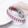 2022 New Fashion Real Leather Softball Seam Sports Bracelets Wristband Unisex Baseball Softball Baseball Sports Bracelet Bangles J2442323