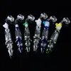 10mm 14mm NC 과즙 수집기 흡연 액세서리 Hookahs Quartz Nail oil Rig Dab 밀짚 물 파이프 버블 랩 스타터 키트 NC20