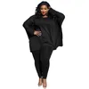 Mulheres Plus Size Tracksuits Roupas Mulheres Dois Pedações Conjuntos Loungewear Manga Longa Tops e Calça Set Senhoras Jogging Ternos Gota Atacado