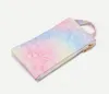 100pcs DHL Marbled PU coin purse handle bags Waterproof mobile phone bag for women