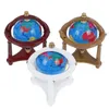 Household Sundries 1:12 Miniature Dollhouse Dollhouse Rolling Globe With Wood Stand Study Livingroom Bedroom Reading Room Furniture Accessory