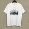 RHUDE MENS Tシャツデザイナーレタープリント半袖夏の通気性服メンズレディースプレミアム服カップルTシャツ卸売5BTP