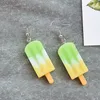 Zomer verfrissende kleur lollipop eenvoudige verse dangle oorbellen mode creatieve emulatie ijs oorschelpte zoete leuke sieraden